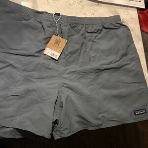 Patagonia Light Gray-Blue Men's Swim Shorts